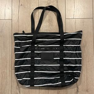 ALOHA Collection pinstripe zipper tote :)